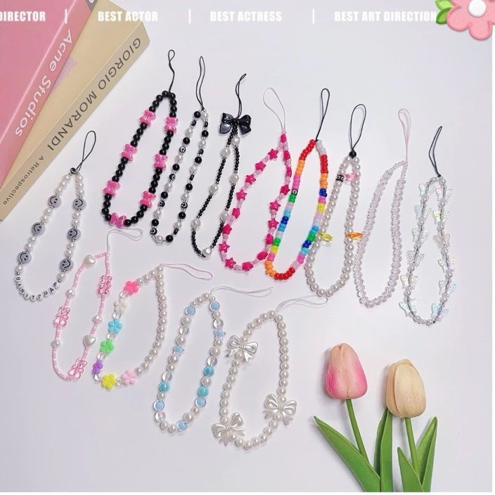 GANTUNGAN HP Aesthetic Beaded Phone Strap / bracelet Phone Strap / Beaded Phone Strap