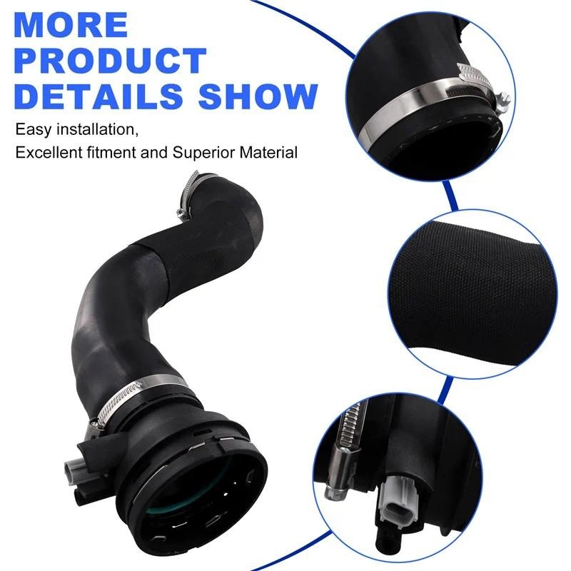 ABLZ-Car Turbo Intercooler Outlet สําหรับ Ford Super Duty 2017-2019 HC3Z-6F073-B HC3Z-6F073-A HC3Z6F