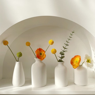 แจกันดอกไม้เซรามิกสีทึบ Hydroponic กระถางต้นไม้แจกัน Matte H…