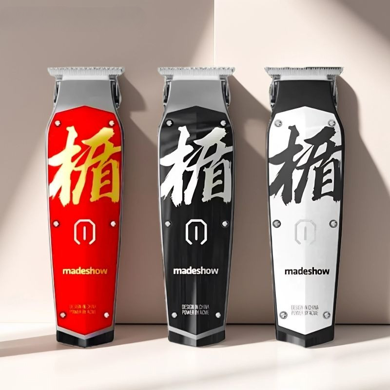 Madeshow M11 Professional Finishing Hair Clipper พร้อม Relpacement ใบมีดแกะสลักผม Trimmer สําหรับผู้ชายตัดผม