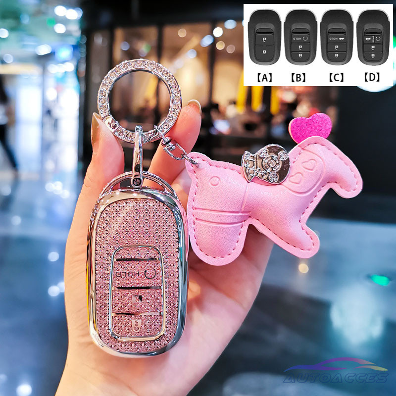 รถ Remote Key สําหรับ Honda HRV 2022-2025 HRV RS Civic RS HEV Civic FE 2025 CRV Vezel Key Fob ฝาครอบ