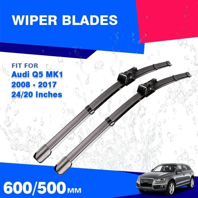 ใบปัดน้ําฝนด้านหน้าชุดสําหรับ Audi Q5 SQ5 2008 – 2017 Hybrid S Line กระจกกระจกหน้าต่างแปรงรถอุปกรณ์เ