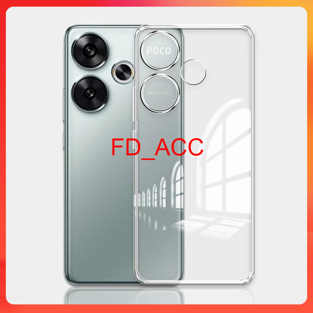 [ POCO F6 CLEAR CASE (5G) ] PREMIUM CLEAR CASE TRANSPARENT TPU 2.00 MM SOFT CASE BENING POCOPHONE F6