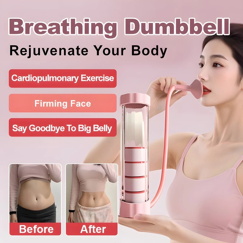 Breath Dumbbell Abdomen Breathing Lung Active Training Belly Breathing Trainer วิ่งอุปกรณ์ออกกําลังก