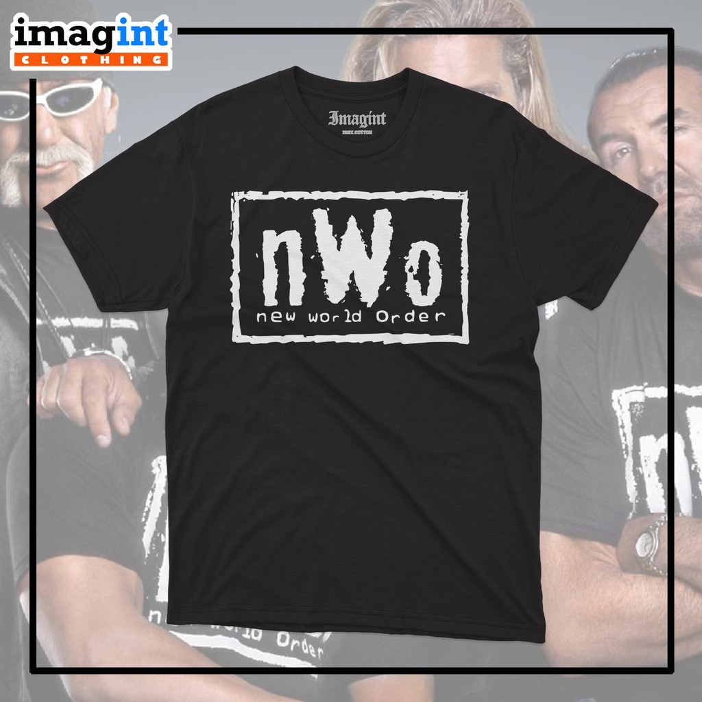 เสื้อยืดคลาสสิก WWE nWo แขนสั้น ทำจากผ้าฝ้าย 100% สไตล์ลำลองสำหรับทุกวัน