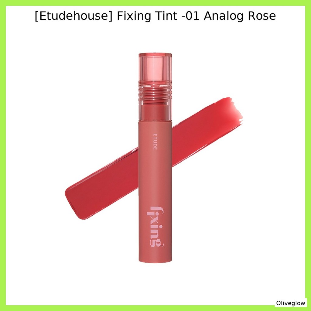 [Etudehouse] Fixing Tint -01 Analog Rose / Korean Fixing Tint / สีติดทนนาน โดย Oliveglow