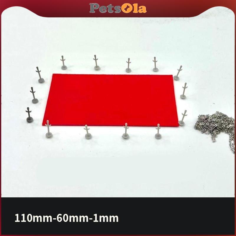 PETSOLA 1/64 Scale รุ่นรถแสดงรั้ว ABS Diorama รูปที่ 4