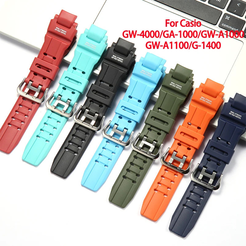 นาฬิกาอุปกรณ์เสริมสําหรับ Caiso GW4000 GA1000 GW-A1000 สายคล้องคอผู้ชายกีฬายางกันน้ําสายนาฬิกาซิลิโค