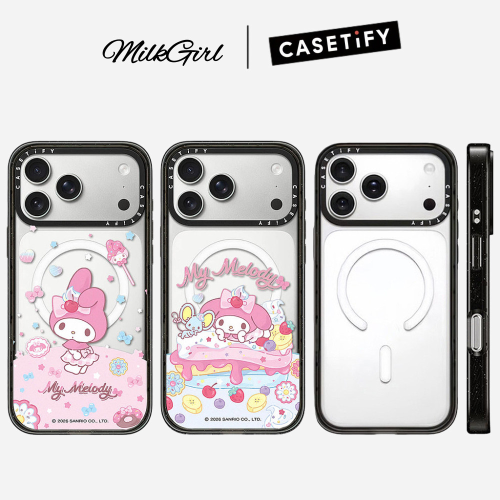 Magnetic Sweet Donut กระต่ายสีชมพูอะคริลิคเคสโทรศัพท์สําหรับ iPhone 17 Pro Max 17 Air 16 Plus 15 14 13 12 กันกระแทกป้องกันปลอก