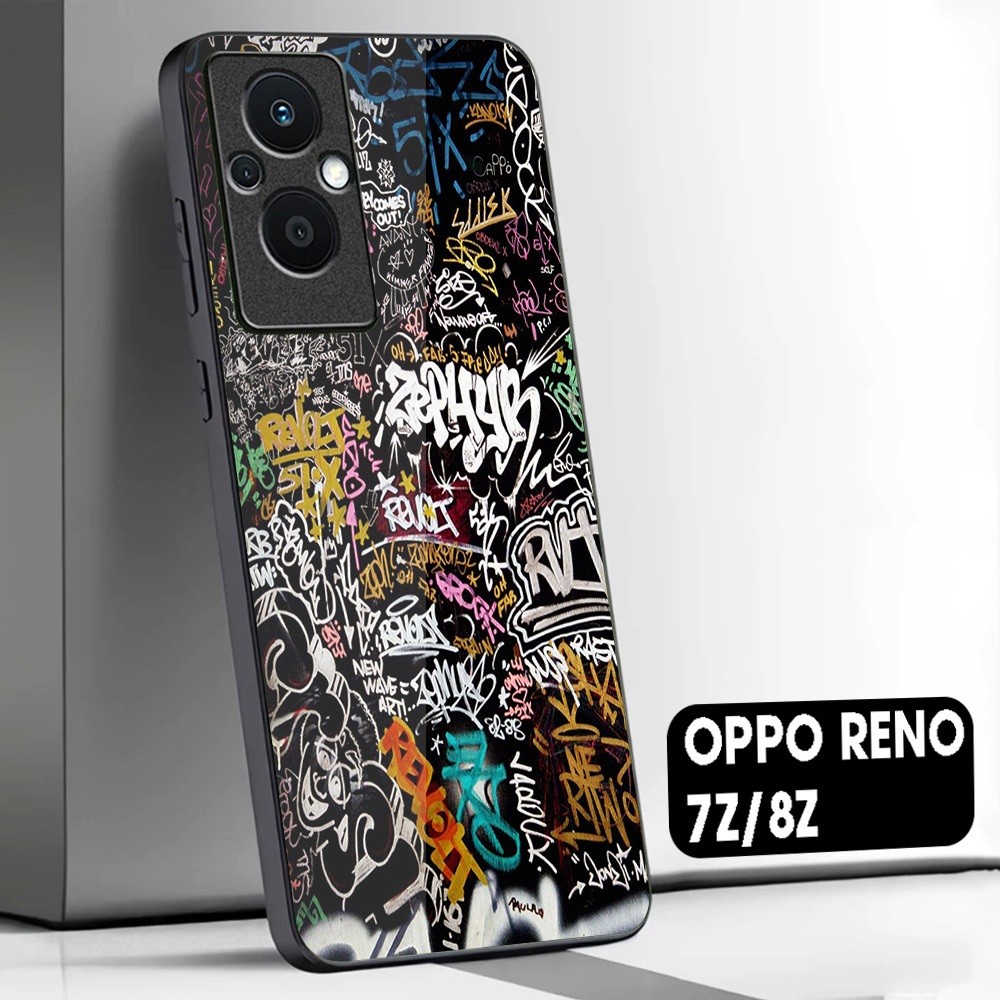 OPPO RENO 7z 8z 5G SOFTCASE | เคสเคลือบเงา Oppo reno 7 8 z 5G | เคส Doodle M56 | เคสพรีเมี่ยมสุดเท่ 