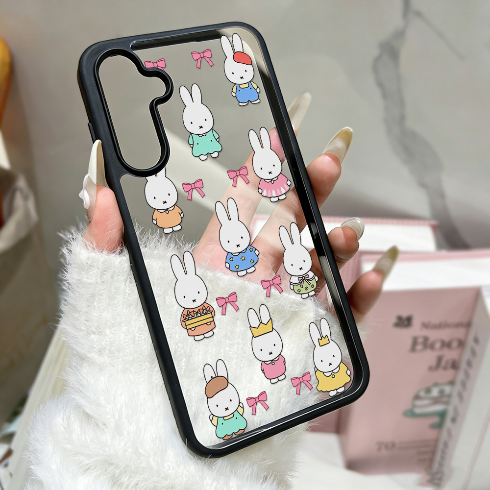 กระต่ายน่ารัก เคส for Samsung A56 A07 A17 A36 A16 A15 A14 A13 A12 A05 A06 A34 A35 A54 A55 S23 S24 S25 S26 Ultra