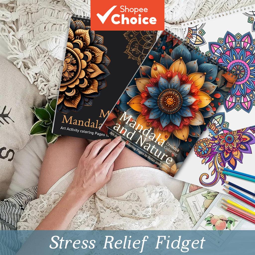 หนังสือระบายสีผู้ใหญ่ 1 ชิ้น ORIGINAL PATTERN ART ALBUM A4 กระดาษวาดภาพเส้นศิลปะ