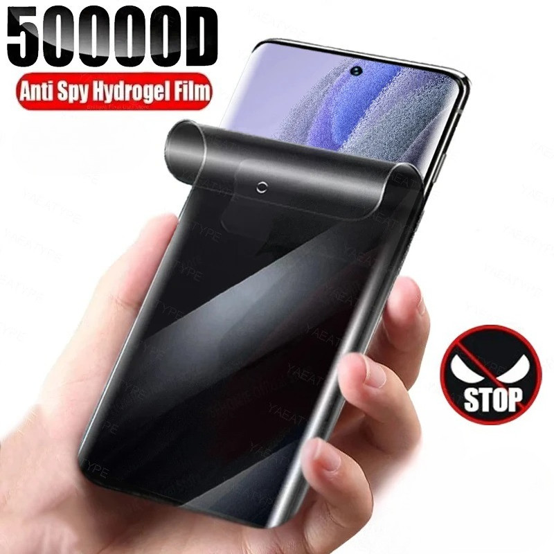 1-2 ชิ้น Anti-Spy Hydrogel ฟิล์มความเป็นส่วนตัวป้องกันหน้าจอสําหรับ Realme 2 3 3i 5 5s 5i 6 7 7i 8 8