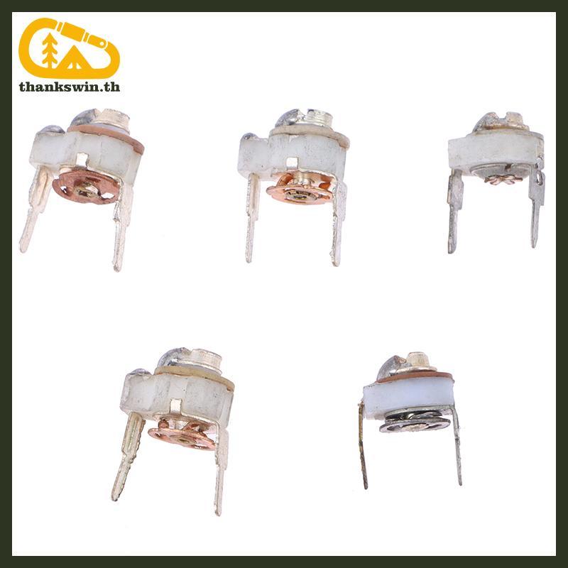 Thankswin 5PCS 5 มม.เซรามิคTrimmer CapacitปรับCapacitor TrimmerตัวแปรเซรามิคCapacitor 3PF 5PF 10PF 2