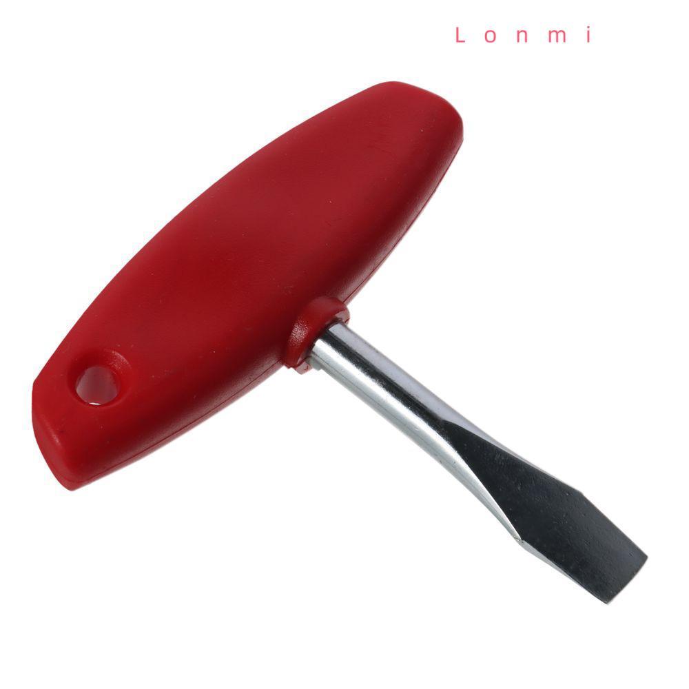 LONMI Slotted ไขควง, เหล็กคาร์บอน ABS พลาสติก T Handle, T-bar Grip 3.78 นิ้ว Red T Bar Workshops