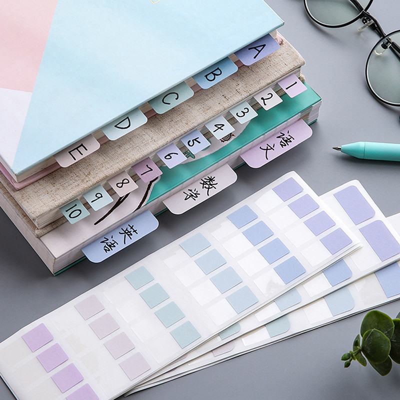1เซ็ตMulticolor Sticky Writableที่ถอดออกได้ดัชนีแท็บเครื่องหมายบุ๊คมาร์คหมายเหตุ
