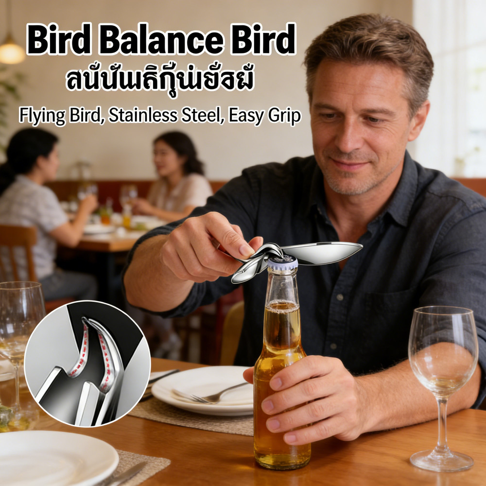 Balance Bird Bird Bird Flying Flying Bird Tumbler Tumbler ที่เปิดขวด ที่เปิดขวดเบียร์ ที่เปิดขวดเบีย