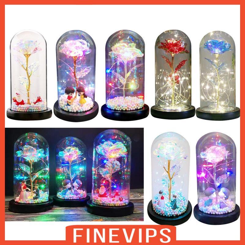 [Finevips] Galaxy Rose Flower Galaxy Enchanted Rose Led ใน , สําหรับผู้หญิงของเธอ