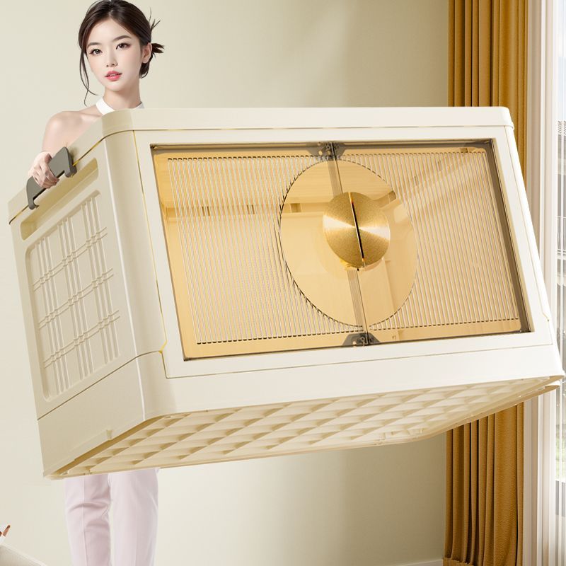 MINIHOME ตู้เก็บของพับได้ ล้อถอดออกได้ 【ความจุแบริ่ง 250KG】 กันความชื้น กันน้ำ ทนทานนานถึงสิบปี