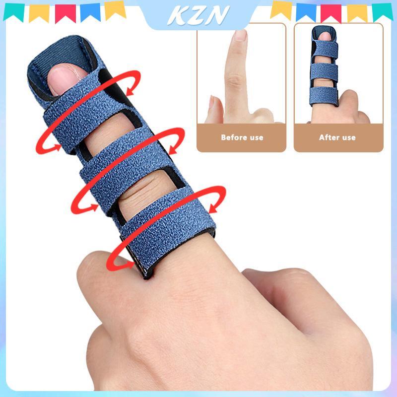 [kzn] 1 ชิ้น Trigger Finger Splint, Brace Support พร้อม 3 เข็มขัดปรับ, Finger Straightener สําหรับกล