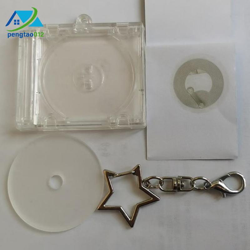 กระเป๋าใส่แผ่น CD-mini NFC พร้อมสายคล้องพวงกุญแจ และสร้อยคอ DIY ใหม่