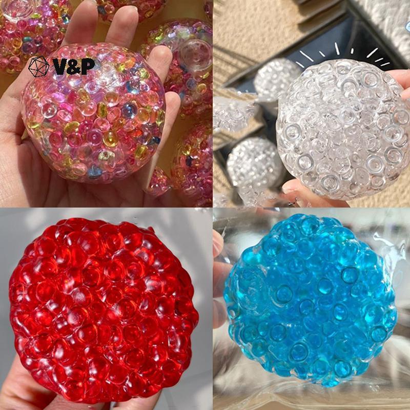 V & P Creative ระเบิดลูกปัด Squishy Handmade Ball ความเครียดบรรเทาช้า Rebound ของเล่น Fidget ของเล่นเด็ก Dpression ของเล่น