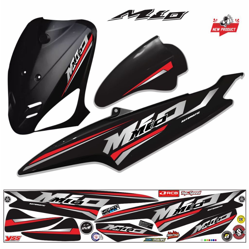 MIO OLD VARIATION STICKER STRIPING MIO SMILE MIO SPORTY 110 สติ๊กเกอร์แถบไวนิล