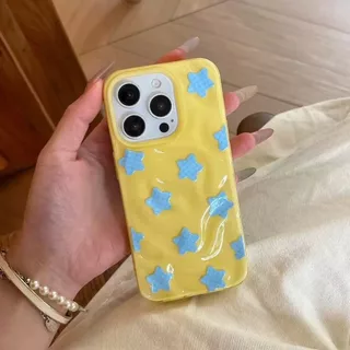 สําหรับ เคสไอโฟน 17 15 สำหรับ iPhone 13 16 11 15 17 14 12 Pro Max 15 14 16 7 8 Plus XR X XS INS ลายตารางดาว เคสไอโฟนสวยๆ