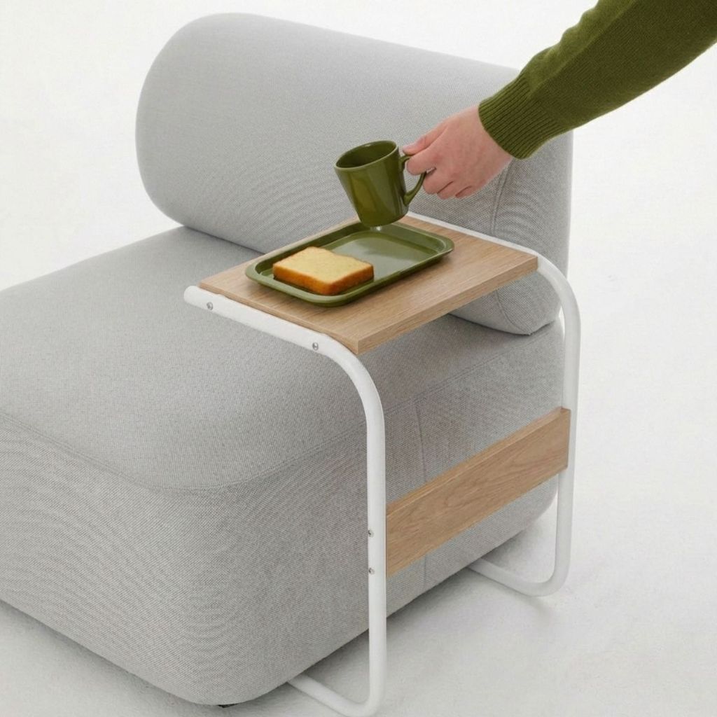 Koncept Furniture โต๊ะข้าง รุ่น Tiller สีไม้อ่อน (48.00x30.00x60.00 ซม.)  แบรนด์ KONCEPT FURNITURE