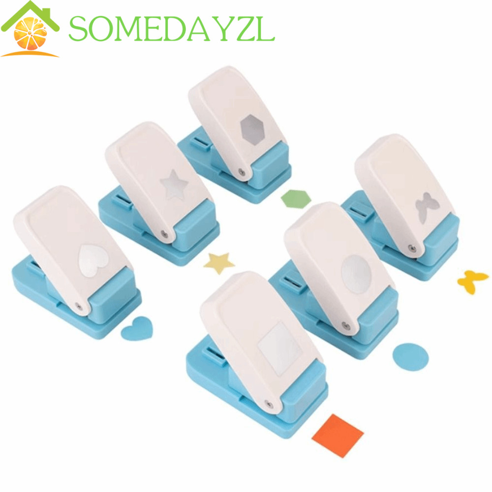 SOMEDAYZL Stamp Border Punch, Hole Puncher Stamp Shape ลายนูน|เครื่องเขียนประหยัดแรงงาน Punches Make