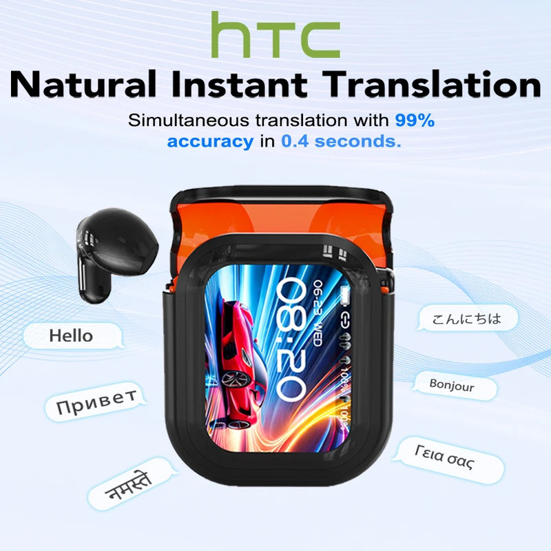 ผู้แปล HTC NE20 ใหม่บลูทูธ 6.0 หูฟังไร้สายหูฟังแปล IPX4 กันน้ําหนูอายุการใช้งานแบตเตอรี่ยาวนาน