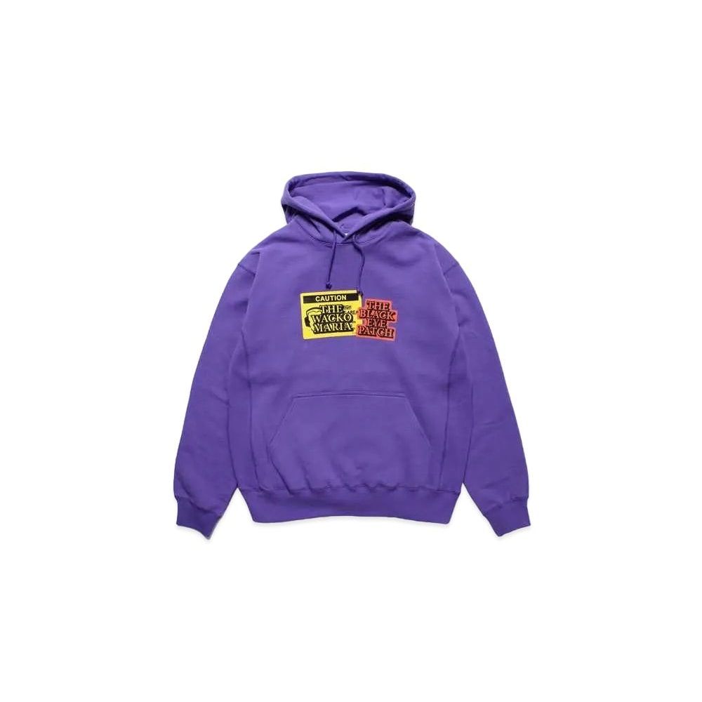 Black Eye Patch WACKO MARIA Pull Over Hooded Sweat Shirt Purple Unused