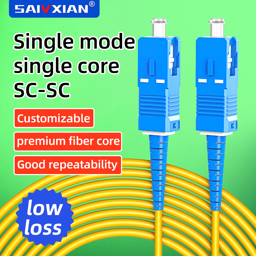 Kabel Jumper Fiber Optik SC-SC Single Mode FTTH 3M / 5M / 10M