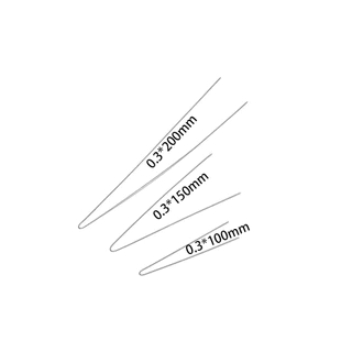 เข็มร้อยลูกปัดสแตนเลส 0.3mm ยาว 10-20cm สําหรับ DIY ทําสร้อยคอ กําไลข้อมือ อุปกรณ์ร้อยลูกปัด คุณภาพสูง