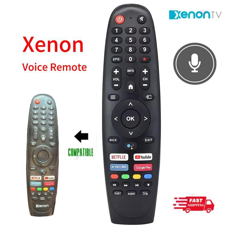 XENON Android TV Remote สําหรับ LE-5090ATU LE-4090ATF LE-409ATF LE-50100UGT LE-55100UGT พร้อม HEY GO