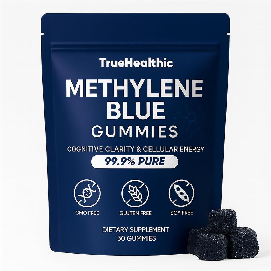 Methylene Blue Gummy CandyPurity99.9%,Each ประกอบด้วย5mg,พลังงานต่อเนื่องการคิดชัดเจน,ลดหมอกสมองและป