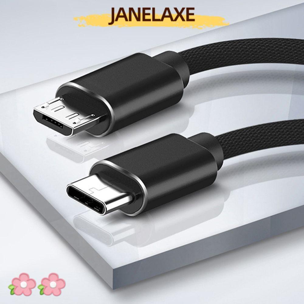 JANELAXE932JN USB Type C ถึงสาย Micro USB QC4.0 Quick Charger โทรศัพท์มือถือ 1M Fast Charging สําหรั