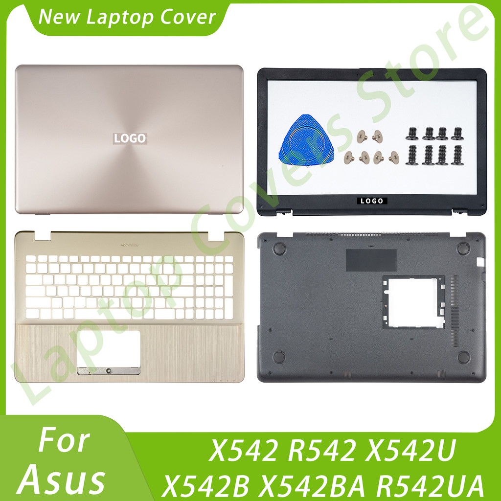 สําหรับ Asus X542 R542 X542U X542B X542BA R542UA FL8000U LCD ปกหลัง Bezel Palmrest ด้านล่างกรณี