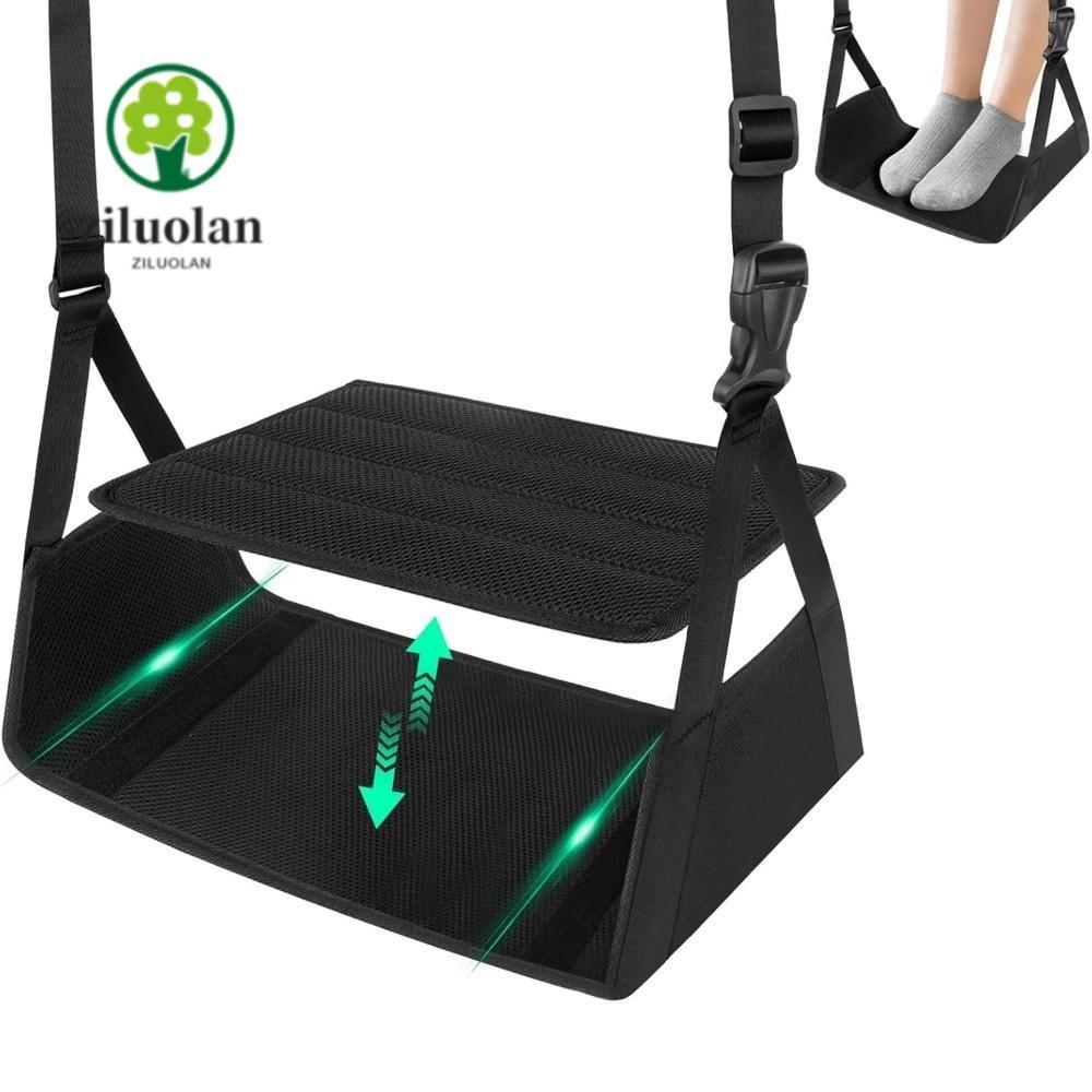ZILUOLAN เปลญวนเท้าเครื่องบิน, ที่วางขา Ergonomic Support Plane Travel Footrests, แบบพกพา Travel Footrests REST Flight Foot Pad เครื่องบิน