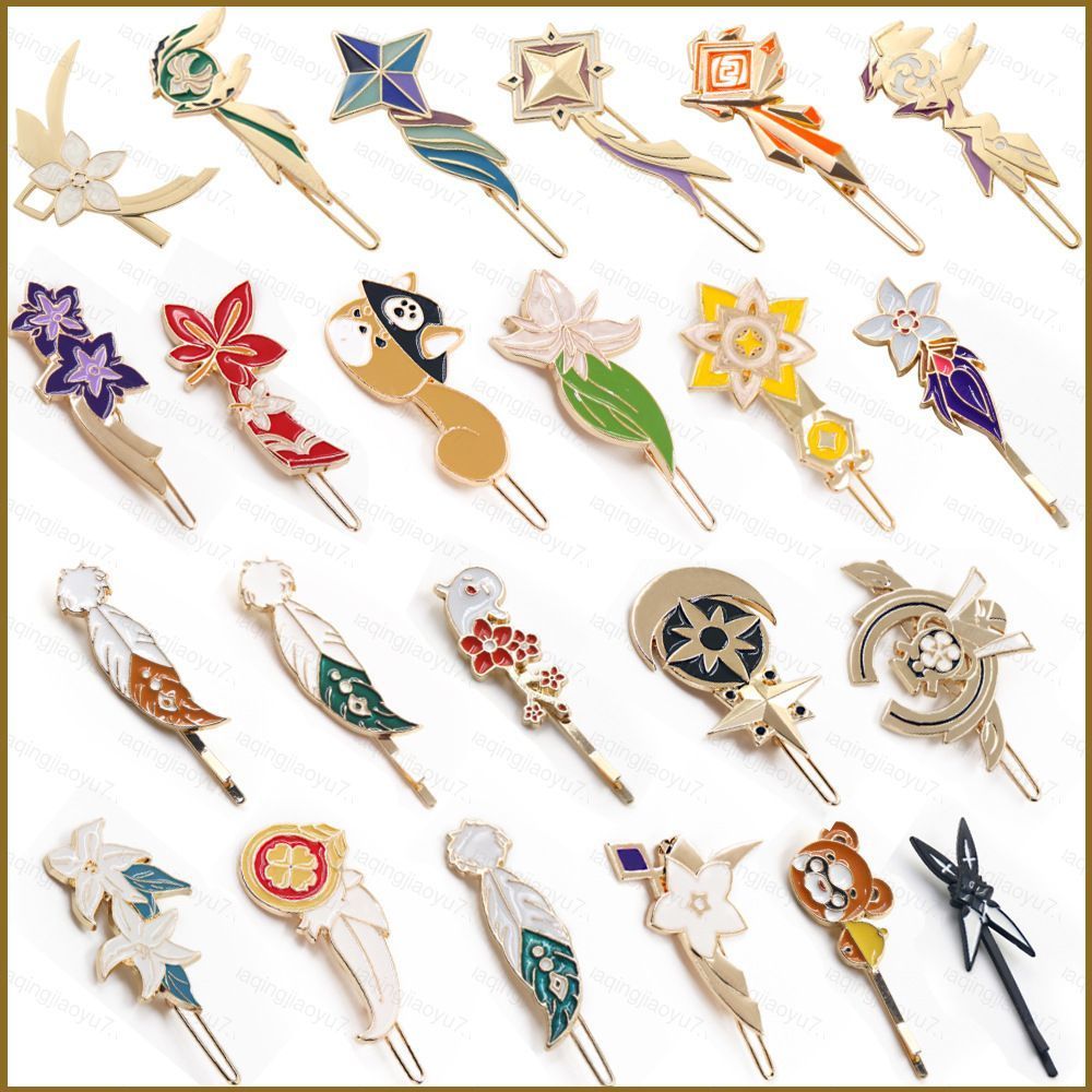 กิ๊บติดผมและผ้าโพกศีรษะ.Cosplay.Genshin Impact.Barbatos.Hu Tao.Keqing