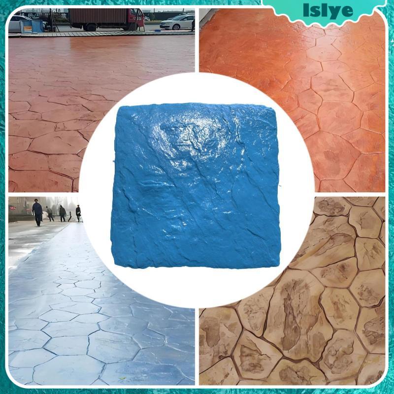 [Lslye] แผ่นแสตมป์คอนกรีตทนทาน PU Blue Stone Texture เครื่องมือสําหรับรูปแบบพื้นซีเมนต์ตกแต่งสวนกลาง