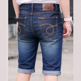 กางเกงยีนส์ผู้ชาย ขาสั้นผ้ายืด 4 สี มีไซส์ 28-36 Man Jeans C…