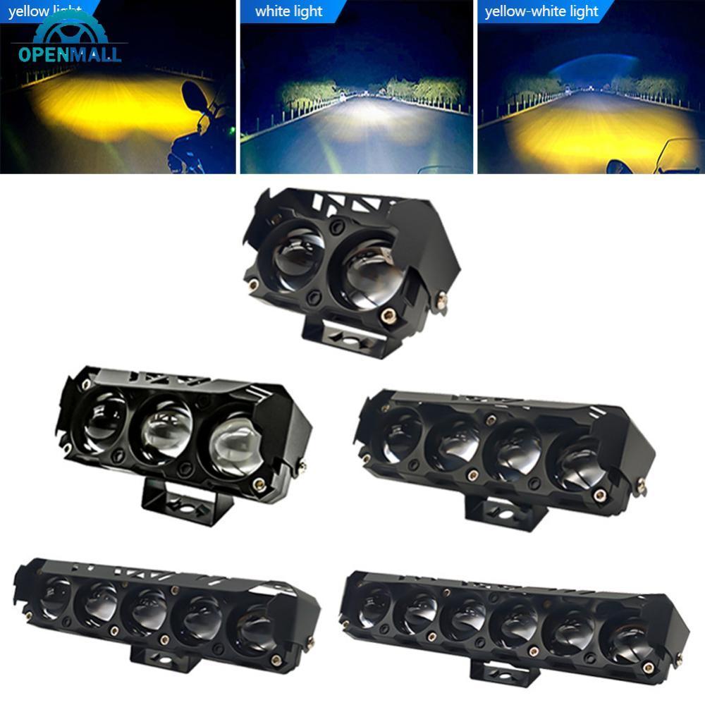 OPENMALL Universal 2/3/4/5/6 LED รถจักรยานยนต์เสริม Light Flood Spot Beam สําหรับ Off-Road Street สี