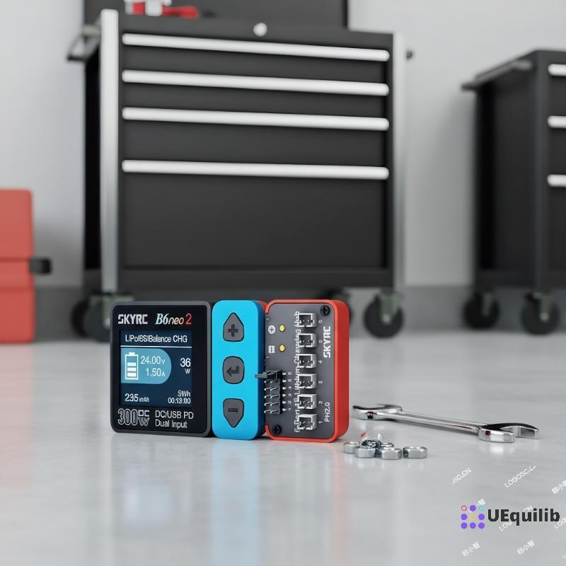 Uequilib 1 ชิ้น OSH 6-พอร์ต 1S แบตเตอรี่ชาร์จ Hub สําหรับ LiPo LiFe Li-ion LiHV รองรับ B6neo 2 B6neo