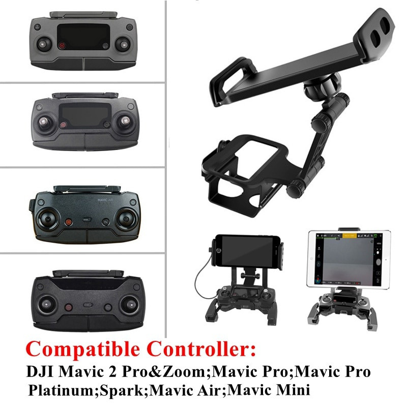 Dji Mini SE / Mavic Mini / Pro / Mavic 2 / Air / Spark รีโมทคอนโทรลโทรศัพท์แท็บเล็ตที่วางจอภาพส่วนขยายยึดคลิปยึดด้านหน้าควบคุมขาตั้ง