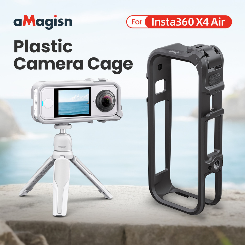 สําหรับ Insta360 X4 Air พลาสติกกรงกระต่ายหินเงา Multi functional ขยายกรอบป้องกัน X4 AIR Panoramic กีฬากล้องอุปกรณ์เสริม