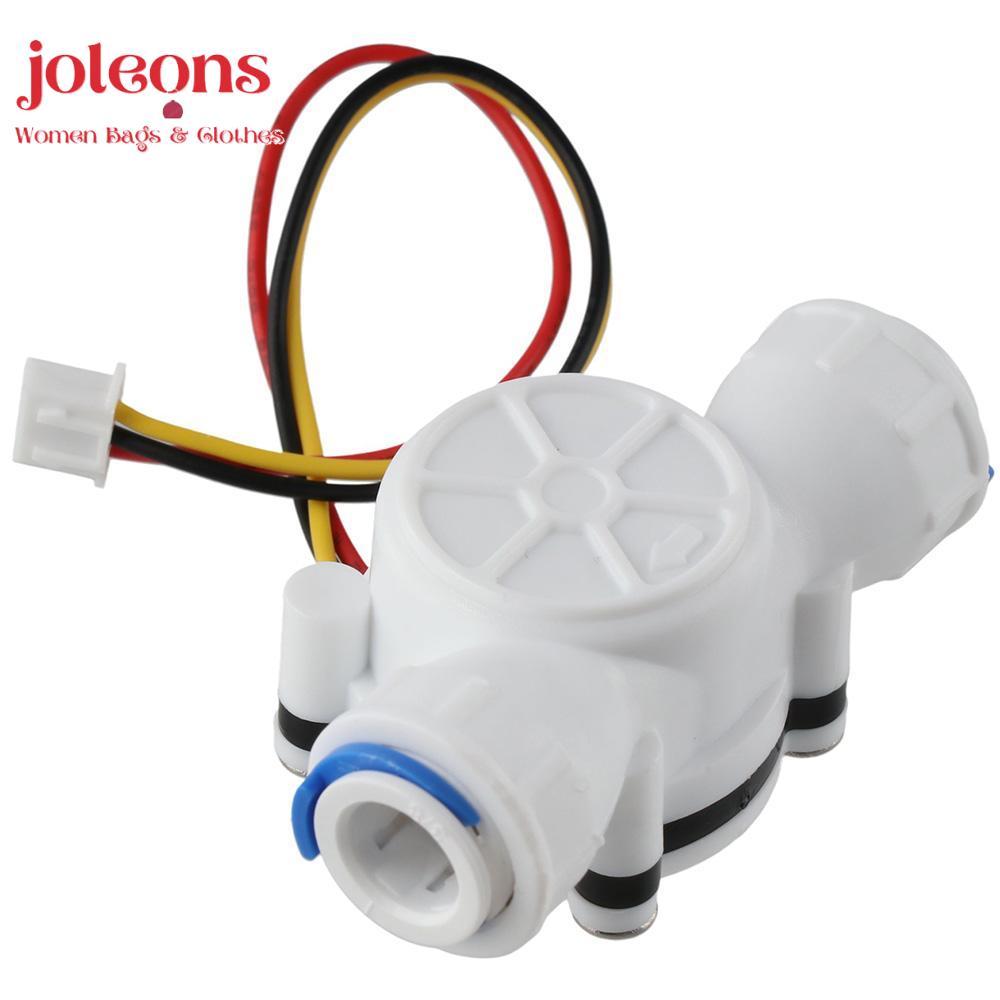 JOLEONS เครื่องวัดการไหลของน้ํา, สีขาว 3/8" Flowmeter, Professional 0.3-10L/min Quick Connect Plasti