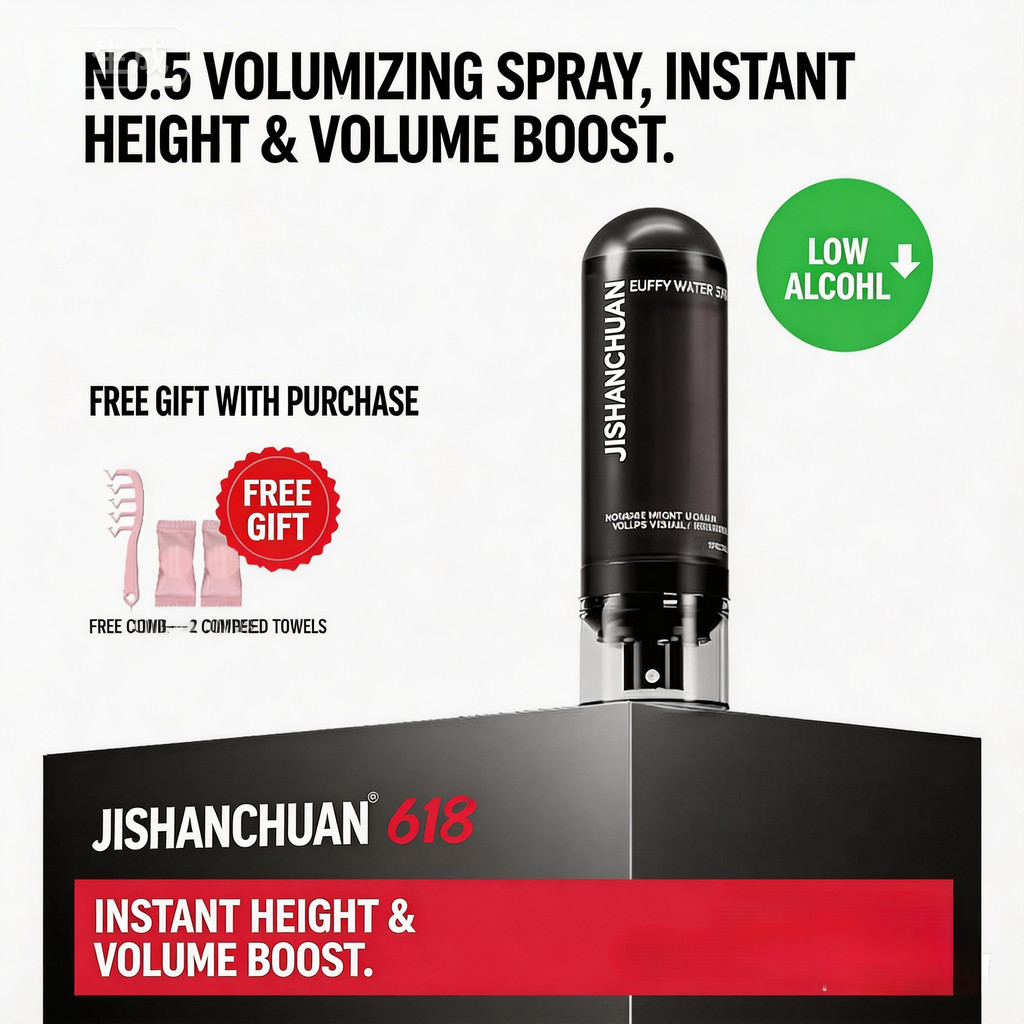พร้อมสต็อก24ชม.การจัดส่งสินค้าJISHANCAHUNG Fluffy Water Shanchuan No.5 Fluffy Water Sea Salt สเปรย์จ