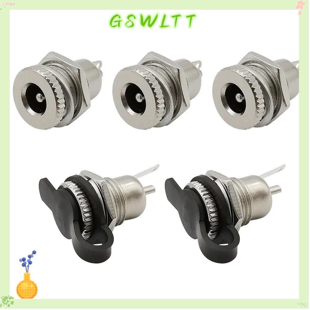 GSWLTT DC Power หญิงซ็อกเก็ตแจ็ค,โลหะคุณภาพสูง DC Jack Adapter, DC Power Jack Socket DC-099 ทนทาน 5.