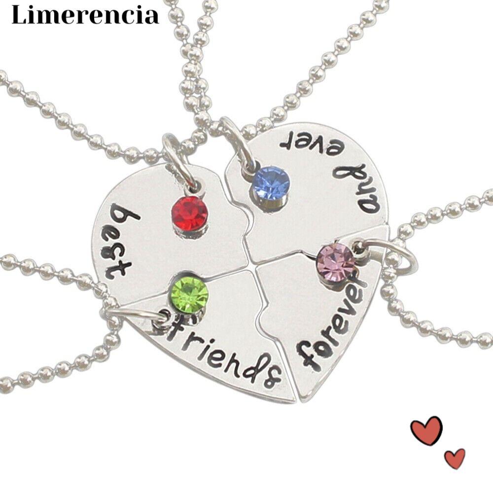 LIMERENCIA 4 Bff Creative Love Necklace Nice Womens Necklace